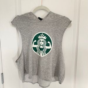 Starbucks flex hooded top
